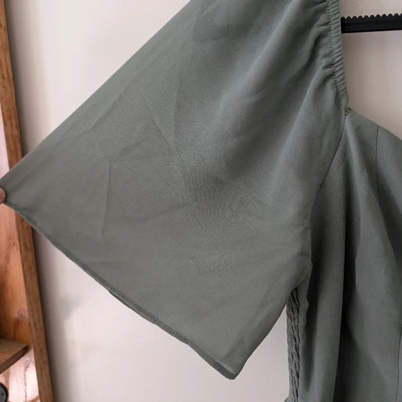 Baltic Born Sierra Sweetheart Maxi Chiffon Flutter Sleeve Dress Size Medium - Picture 4 of 8